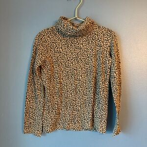 Crewcuts Leopard Print‎ Turtleneck